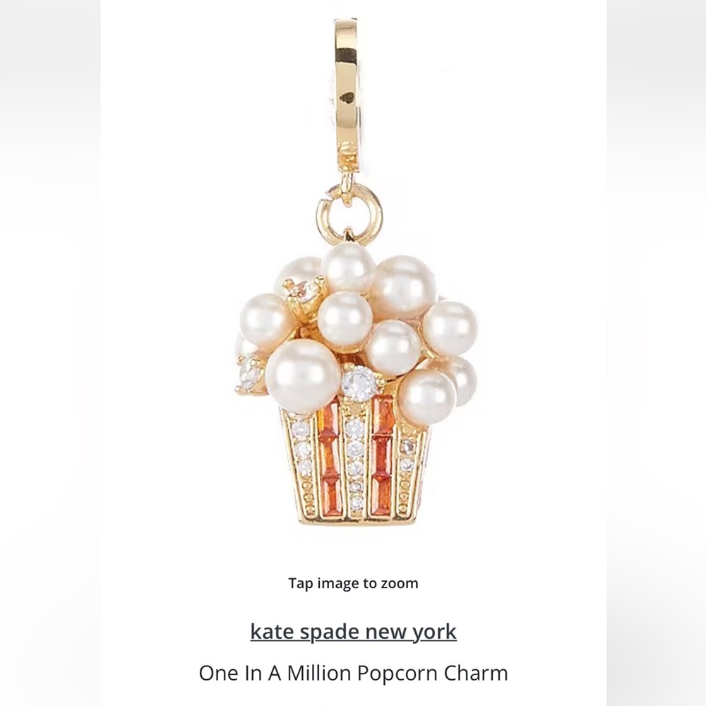 NEW Kate Spade One In A Million Popcorn Charm - Picture 3 of 10